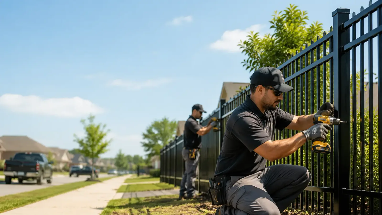 Metal Fence Installation in Lower Peach Tree, AL